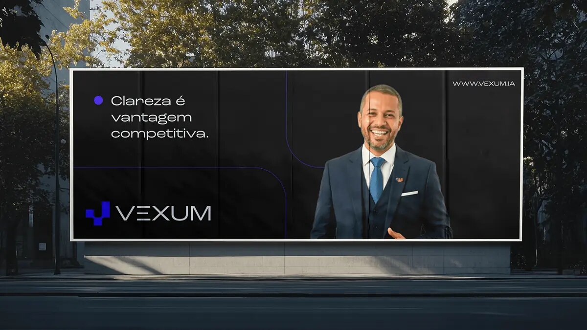 Aplicação da campanha VEXUM em mídia exterior